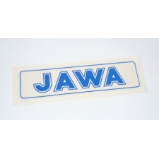 STICKER - JAWA - RECTANGLE - (BLUE JAWA ON TRANSPARENT BACKGROUND)